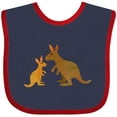 thumbnail image 3 of Inktastic Kangaroo Family Boys or Girls Baby Bib, 3 of 4