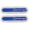 thumbnail image 1 of Almohadillas Comerciales para Trapeador Polvo de 36 Pulgadas para Limpieza Pisos, Limpieza Oficinas, Garajes, Almacenes de Madera , Fábrica, Centro Comercial, 2 Piezas, Azul, 1 of 5