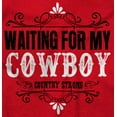 thumbnail image 2 of Country Strong Waiting For My Cowboy Womens Plus Size Graphic Zipper Hoodie Brisco Brands 4X, 2 of 5