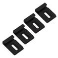 thumbnail image 2 of 1 Set Clear Clips Mirror Door Hanger Mirror Hanging Kit Mirror Brackets For Frameless Mirror Mirror Hanging Hardware Kit Stainless Steel Mirror Clips, 2 of 9
