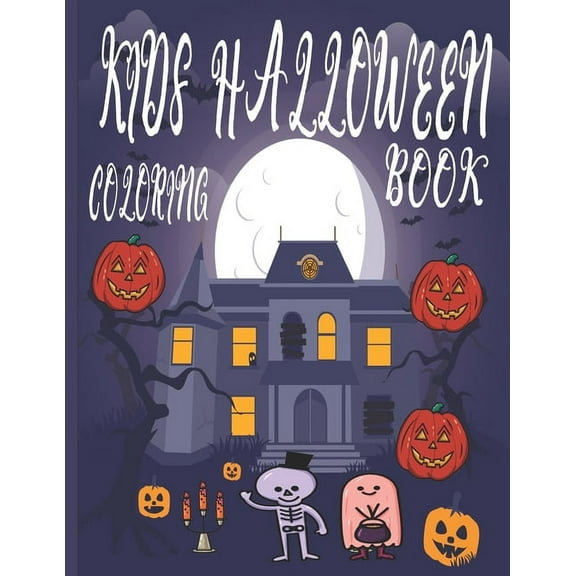 Kids Halloween Coloring Book: Cute Halloween Coloring Book Gift for Kids (Paperback)