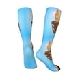 thumbnail image 4 of Daiia Sports Socks Trip to London Printed Novelty Crew Socks for Men Women Knee High Socks Cotton Socks Soft & Breathable Support Unisex Socks, 4 of 9