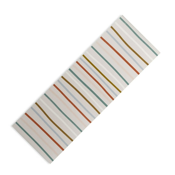 Society6 Signature Stripe 24"x70" Yoga Mat Society6
