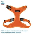 thumbnail image 2 of Voyager Step-in Lock Dog Harness w\ Reflective Dog Leash Combo Set with Neoprene Handle 5ft - Supports Small, Medium and Large Breed Puppies/Cats by Best Pet Supplies - Orange, XL, 2 of 5