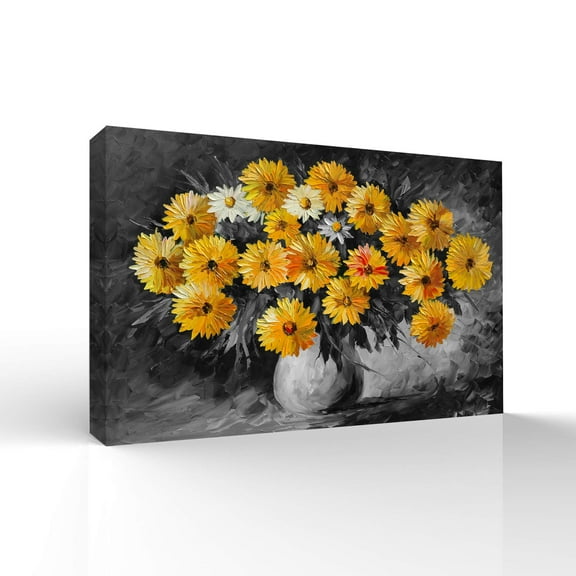 wall26 Canvas Wall Art Sunflower Pictures Home Wall Decorations for Bedroom Living Room Paintings Canvas Prints Framed - 32x48 inches