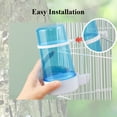 thumbnail image 6 of Pet Bird Water Feeder，Automatic Water Dispenser, 13.5Fl Oz Hanging Parrot Water Feeder for Cage, Parakeets, Lovebirds, Cockatiels (Blue), 6 of 7