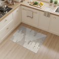 thumbnail image 2 of ODIKA 3'x5' Beige Abstract Cloud Formation Textured Washable Throw Rug Flowing Shapes With Layered Geometric And Subtle Stain Resistant, Low Profile, Non-Slip for Entryway, Kitchen, Mudroom, 2 of 7