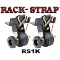 thumbnail image 1 of Rack-Strap 2 Pack, RS1K Right Angle Mounting Black Bracket, Bolt Mounting Hardware Included, Zinc-Yellow Hardware, 8 Foot Black Polyester Strap with J, 1 of 2