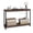 Walnut Brown, variant on Senfot 39.5 Inch Console Table, Narrow Sofa Table with Metal Frame for Living Room or Hallway, Grey Oak Finish, Stylish & Functional