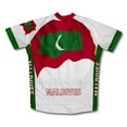 thumbnail image 2 of Maldives Flag Short Sleeve Cycling Jersey  for Men - Size S, 2 of 3
