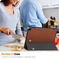 thumbnail image 6 of Fancing for Amazon Kindle Fire Max 11 Case (13th Generation, 2023 Release) 11" - Slim Folding Stand Cover Case for Fire 11 Tablet with Auto Wake/Sleep (Brown), 6 of 7