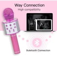 thumbnail image 4 of Micrófono de karaoke inalámbrico Bluetooth, micrófono Bluetooth 858L JM, 4 of 5