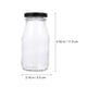 thumbnail image 4 of Contenedores de leche de 4 piezas para jarras de leche de refrigerador botellas de leche de vidrio con tapas 200 ml, 4 of 5