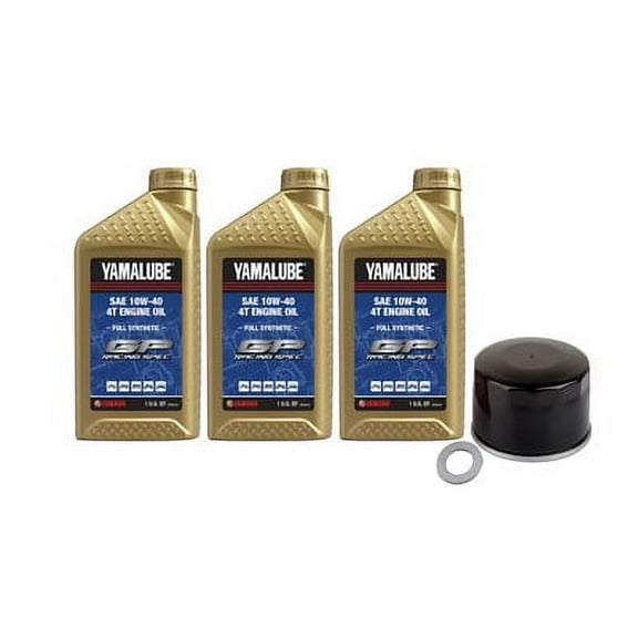 Oil Change Kit Yamalube Hi-Perf. Full-Synthetic 10W-40 for Yamaha Kodiak 700 EPS 4X4 2016-2017