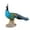 Blue, variant on Holzlrgus Peacock Figurine Realistic Hand Painted Peacock Statue Plastic Bird Figurine Model for Home Decor (Blue)