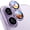 Purple, variant on TECH CIRCLE for iPhone 17 Camera Lens Protector, Luxury Tempered Glass + Aluminum Metal Ring Camera Cover, 9H Hardness,Case Friendly,Silver
