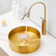 thumbnail image 2 of Mezclador Monomando Llave De Lavabo Alto Malubero Dorado, 2 of 5