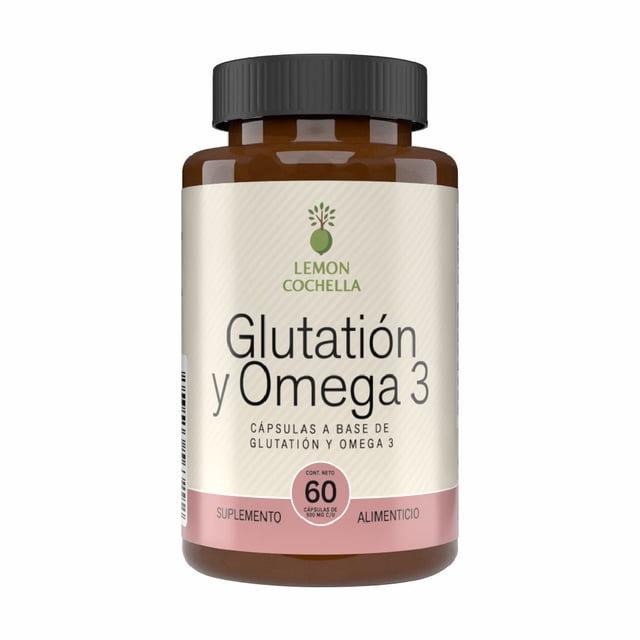 Glutatión Y Omega 3-60 cápsulas, suplemento alimenticio