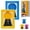 Blue+Yellow, variant on Candy Dispenser, Rare Vintage the Handy Candy Frame - Hanging Candies Machine Art, Mini Wall Mount Gumball Machine, Snack Spinner Picture Frame Display, Hang on Wall or Stand on Table