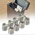 thumbnail image 1 of 4-Piece 16mm Brass Concealed Hinge Set, Barrel Furniture Hinge for Cabinet Door, 1 of 5