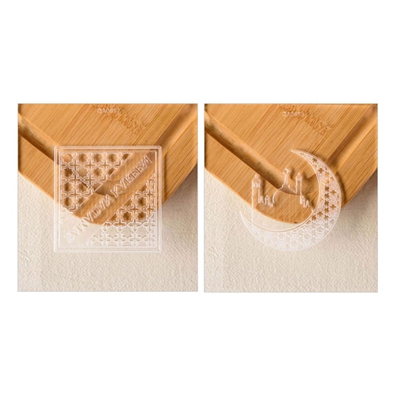 Moon Castles Pattern Cookie Stamp Fondant Pastry Molds Acrylic Cookie Cutter