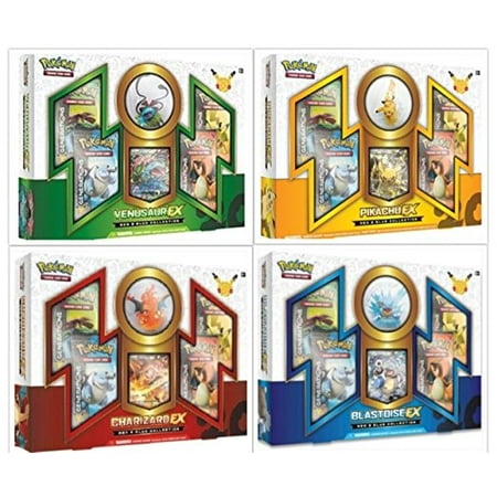 Pokemon Tcg Red And Blue Collection Complete Set Of 4 Ex Figure Boxes Includes Charizard Ex Box Pikachu Ex Box Venusaur Ex Box And Blastoise Ex