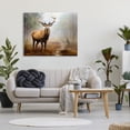 thumbnail image 3 of Stupell Industries Deer Woodland Trees Animals & Insects Painting Gallery Wrapped Canvas Art Print Wall Art, 48 x 36, 3 of 8