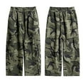 thumbnail image 3 of XIYON Boys Cargo Pants Camo Joggers Casual Straight Leg Loose Fit Workwear Trousers For Kids Outdoor Adventure 4-5 Years, 3 of 9