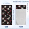 thumbnail image 5 of ZUXONGSY Car Seat Cover Towel Skull Rose Print Auto Front Seat Covers Washable Towel Bucket Seat Covers Gift for Car Outdoor Sport Activities, 5 of 8