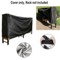 thumbnail image 5 of 8ft Firewood Cover Waterproof Lumber Log Rack Outdoor Storage Holder Cover 244*34*100cm Oxford Cloth Dust Prevention Fabric, 5 of 5