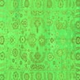 thumbnail image 1 of Ahgly Company Indoor Square Oriental Green Traditional Area Rugs, 7' Square, 1 of 4