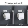 thumbnail image 7 of XUANYI-Toilet Paper Holder Self Adhesive Sus 304 Stainless Steel Storage Bathroom Kitchen Paper Towel Stick Rotating Rod Tissue Roll Hanger Contemporary Style, Brushed Finish 2 Pack, 7 of 7