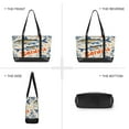 thumbnail image 6 of FORMRS Canvas Laptop Tote Bag for Women with 15.6" Computer Compartments Shoulder Handbag, Blue Sardines Pattern, 6 of 7