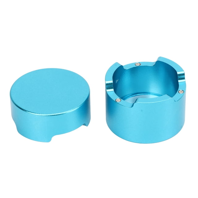Estuche para tiza de Billar, Soporte Portátil para Tiza Con Punta de Taco de Aleació de Aluminio Conpa, Para Accesorios Deportivos Para Taco de Billar, Redondo