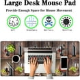 thumbnail image 2 of Gaming Mouse Mat for Men, Keyboard Big Mouse Pads Long Deskpad, Large Mouse Mat Non-Slip Rubber Base Waterproof with Stitched Edges, 35.4" X 15.7" for Work/Game/Office Wine Collage, 2 of 6