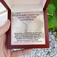 thumbnail image 5 of Condolence Gift, I'm Sorry I Can't Be With You This Christmas, Alluring Beauty Pendant Memorial Necklace, 5 of 6