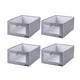 thumbnail image 1 of Set De Cajas Plegables Para Guardar Ropa, 4 Piezas Lab.G, Gris, 1 of 5