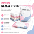 thumbnail image 4 of Better Life Space Creator Bag, No-Pump 3D Cube Vacuum Storage Bags, Reusable Airtight Compression Space Saver Bags for Clothes Bedding, 4 of 13