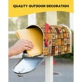thumbnail image 5 of Fall Pumpkin Magnetic Mailbox Covers Standard Size 18x21 Inch, Turkey Maple Leaf Gnome Plaid Thanksgiving Mailbox Wraps Mailbox Post Cover Seasonal Fall Harvest Mailbox Decor for Outside Garden Yard, 5 of 6
