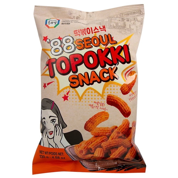 Pack Of 2 Surasang '88 Seoul Topokki Snack - Original, 4.58 oz (Package May Vary)