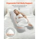 thumbnail image 3 of Almohada de embarazo VEVOR, almohada de maternidad de cuerpo entero en forma de U para embarazadas, almohadas de apoyo suaves y transpirables con funda extraíble y lavable, 3 of 9