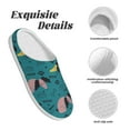 thumbnail image 5 of Fotbe Dachshund Dog Pattern Women's Fuzzy Curly Fur Memory Foam Loafer Slippers Indoor Outdoor Slippers Winter Home Shoes-40/41, 5 of 7