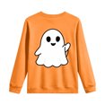 thumbnail image 6 of CAICJ98 Toddler Halloween Sweatshirt Spooky Season Shirt Kids Long Sleeve Pumpkin Ghost Pullover Fall Tops Boys Girls Halloween Sweatshirt (Orange,3-4 Years), 6 of 9