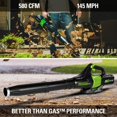 thumbnail image 3 of Greenworks 80V 145 MPH-580 CFM BL Axial Blower (TO), 3 of 11