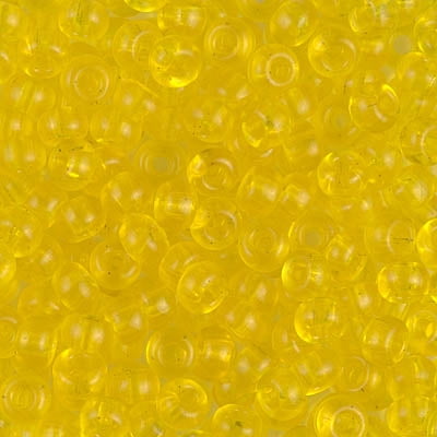 Transparent Yellow Miyuki Seed Beads 6/0 6-9136-TB