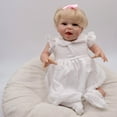 thumbnail image 6 of iCradle Adorable Realistic Reborn Baby Dolls Girl 22 inch Lifelike Lovely Newborn Babies Handmade Real Soft Cloth Body Blue Eyes, 6 of 6