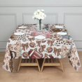 thumbnail image 3 of Football Patchwork Pattern Square Tablecloth,Waterproof Square Table Cover,Wipeable Spillproof Washable Table Cover for Home Kitchen Party Decor 60"x60"(152x152cm), 3 of 6