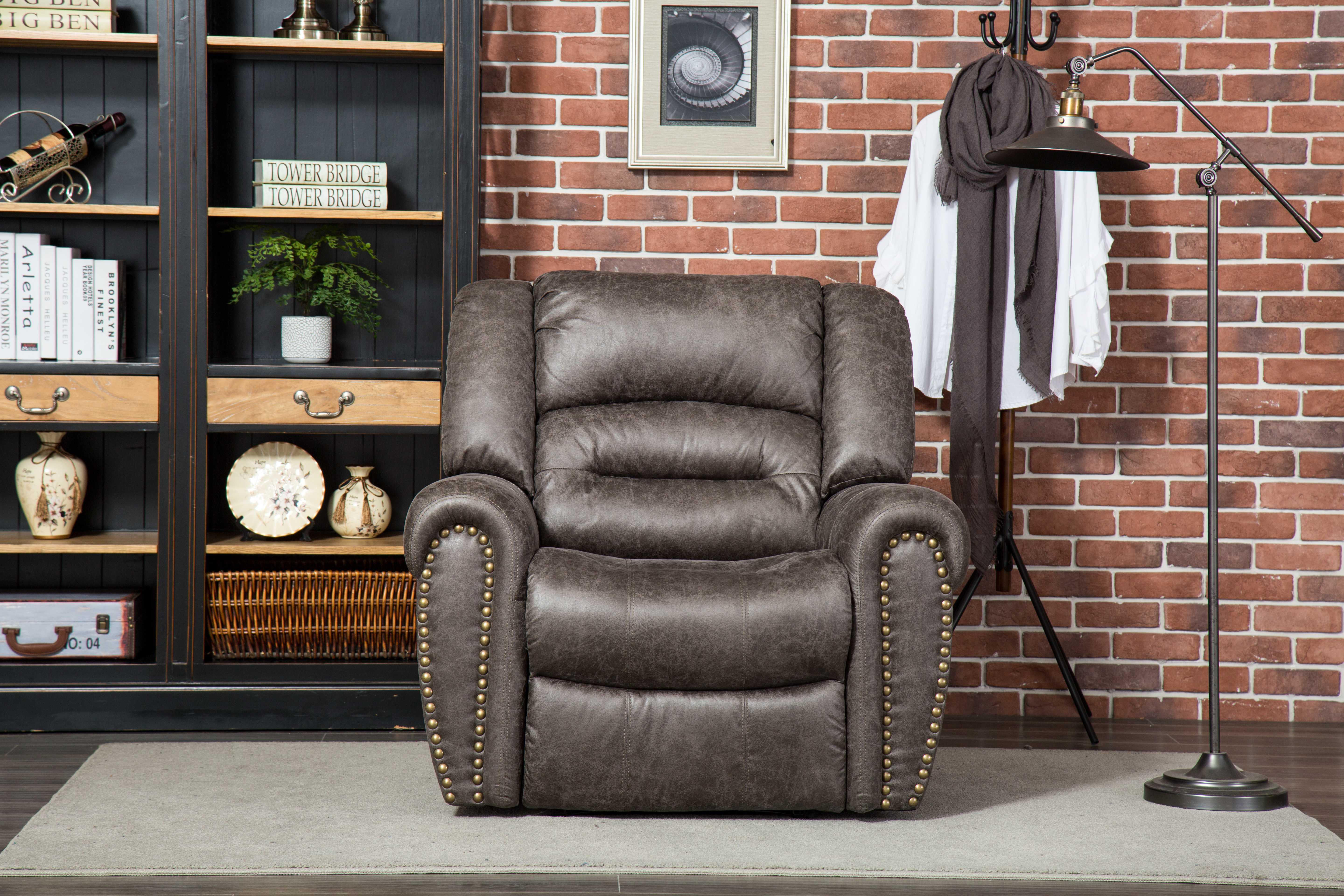Electric Recliner Sofa Chair Luxury Leather Wall Hugger Home Theater Seat w/ USB 