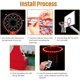thumbnail image 5 of Luces LED para aro de baloncesto, luz LED para aro de baloncesto con control remoto, cambio de 16 colores usted mismo, resistente al agua, súper brillante para jugar de noche al aire libre, buen regalo para niños oso de fresa Electrónica, 5 of 5