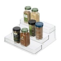 Oggi 3 Tier Spice Organizer & Pantry Storage- For Shelf, Kitchen Cabinet, Spice Rack, Pantry Organization and Storage, Clear Shelves
